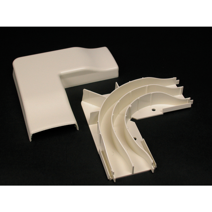 Wiremold 2300 Radiused Divided Flat Elbow Fitting
