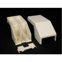 Wiremold CableSmart Series - 40N2 Divided Transition Fitting - White