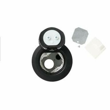 Wiremold 4AT Evolution Poke-Thru Device-Unwired- Black