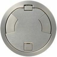 Wiremold 8IN FLUSH STYLE TR CVR ASSEMBLY SN TAMP RESIST SATIN NICKEL