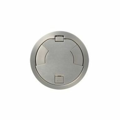 Wiremold 8IN FLUSH STYLE CVR ASSEMBLY SN SATIN NICKEL