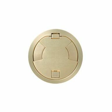 Wiremold 8IN FLUSH STYLE CVR ASSEMBLY SB SATIN BRASS