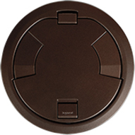 Wiremold 8CT Evolution Poke Thru Surface Style Cover, Bronze