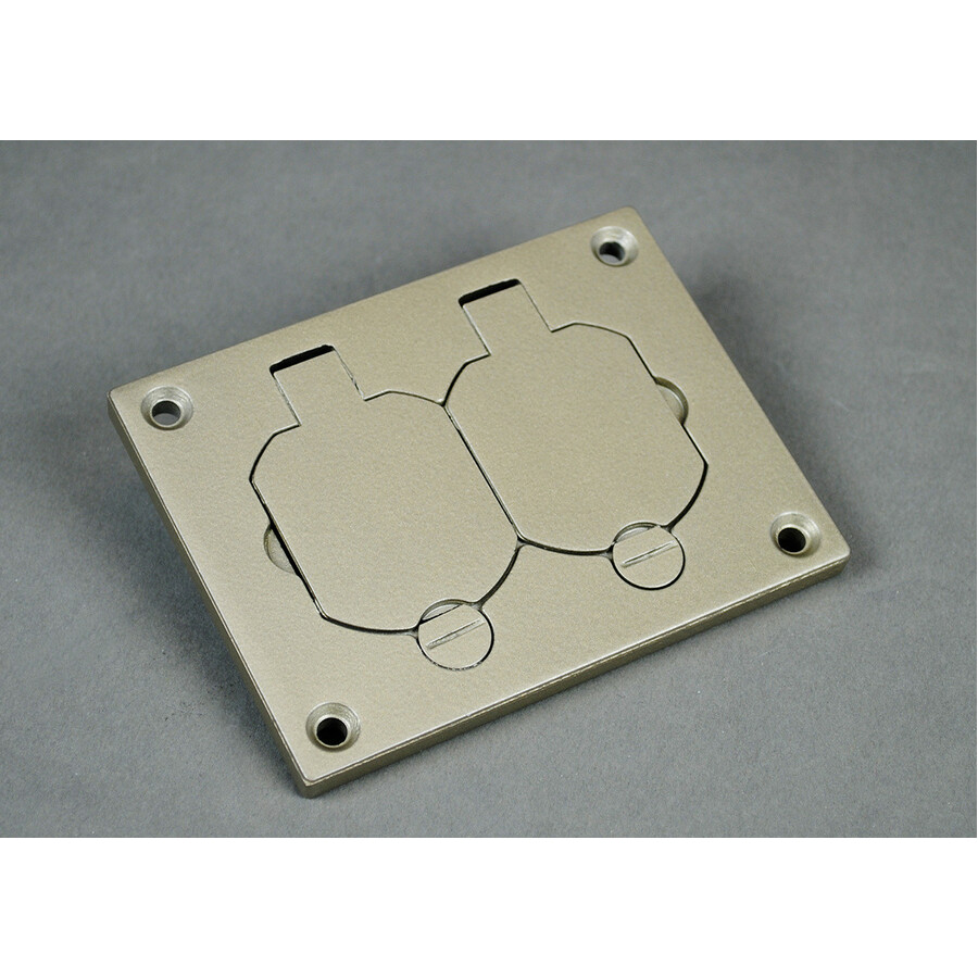 Wiremold Omnibox® Rectangular Nickel Duplex Cover Plate