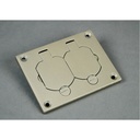 Wiremold Omnibox® Rectangular Nickel Duplex Cover Plate