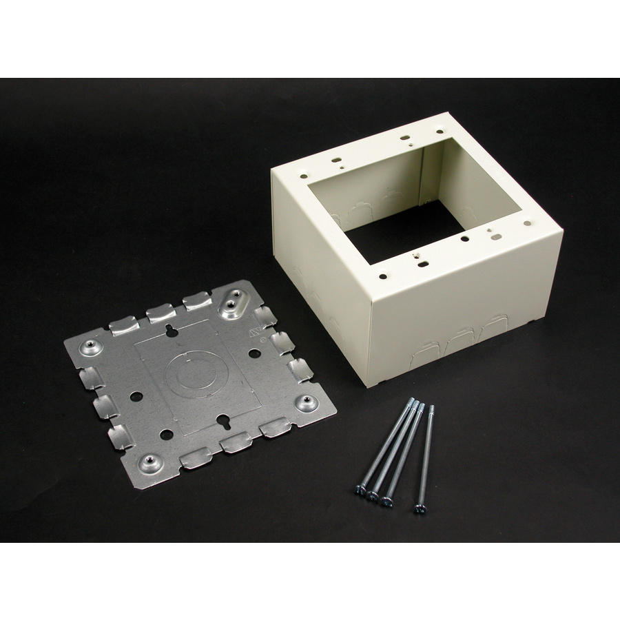 Wiremold 500/700 Two-Gang Extra Deep Switch and Receptacle Box Fitting