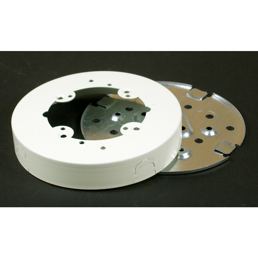 Wiremold Mounting Box for Cable Raceway - White