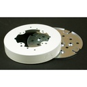 Wiremold Mounting Box for Cable Raceway - White