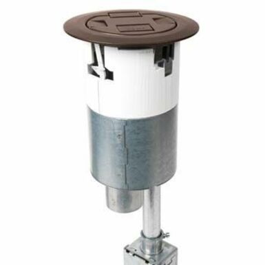 Wiremold 4AT Prewired Dual Service Style Evolution™ Poke-Thru Device-Bronze