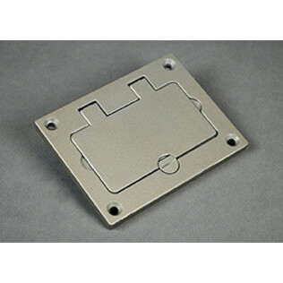 Wiremold Omnibox® Rectangular Nickel GFI Cover Plate