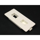 Wiremold 5500 Flush Dual RJ Connector Faceplate Fitting