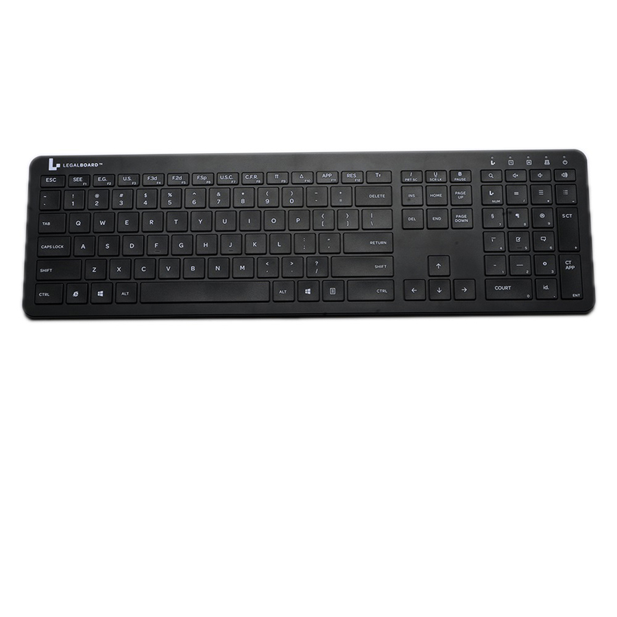 LegalBoard Wireless Keyboard For Lawyers, Compatible with Windows