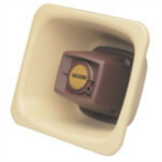 Valcom V-1080 1-way Indoor Wall Mountable Speaker - 1 W RMS - Beige, Black