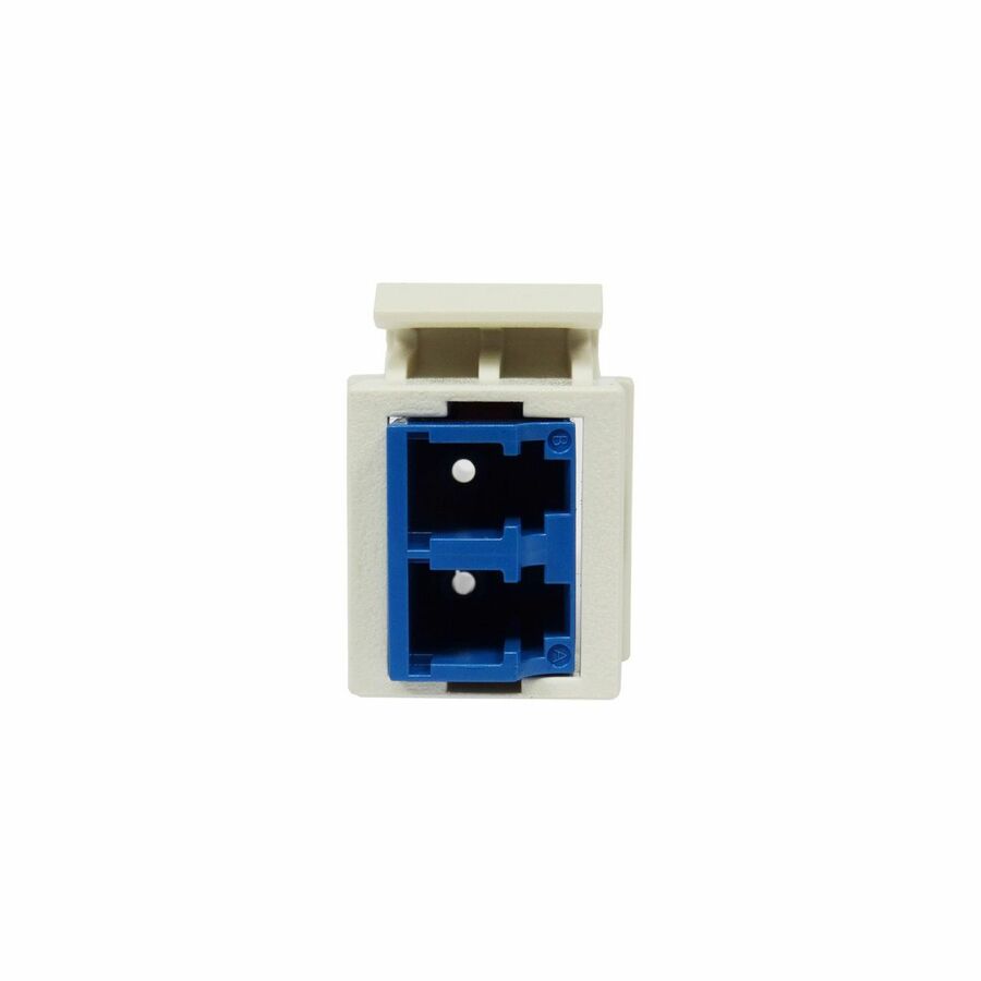 Ortronics 1-lc (2 Fibers) Fiber Keystone Module, Blue Adapter, Fog White Housing
