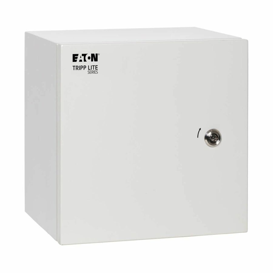 Eaton Tripp Lite Series SmartRack Outdoor Industrial Enclosure with Lock - NEMA 4, Surface Mount, Metal Construction, 12 x 12 x 6 in., Gray