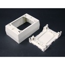 Wiremold NM2048 WH Sure Snap Deep Device Box, White