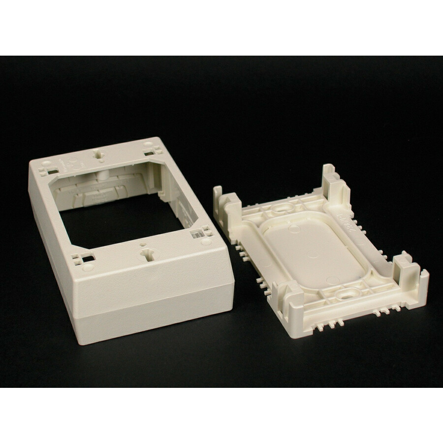 Wiremold Mounting Box for Cable Raceway, Switch, Faceplate, Communication System - Ivory