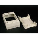 Wiremold Mounting Box for Cable Raceway, Switch, Faceplate, Communication System - Ivory