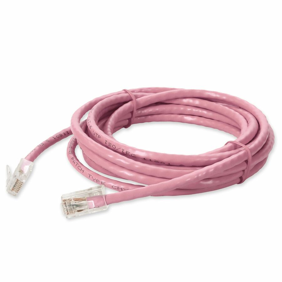AddOn 1ft Pink CAT 6 PVC Ethernet Cable Non-Booted RJ-45 M/M