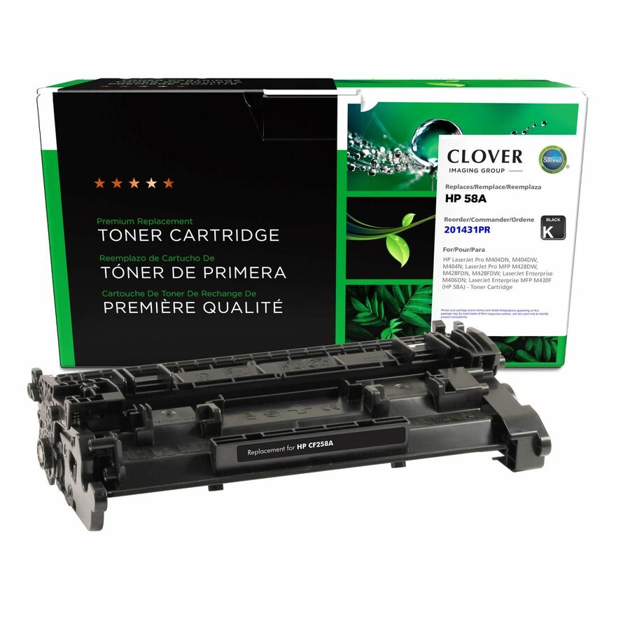 Clover Imaging Remanufactured Toner Cartridge (Reused OEM Chip) for HP 58A (CF258A)