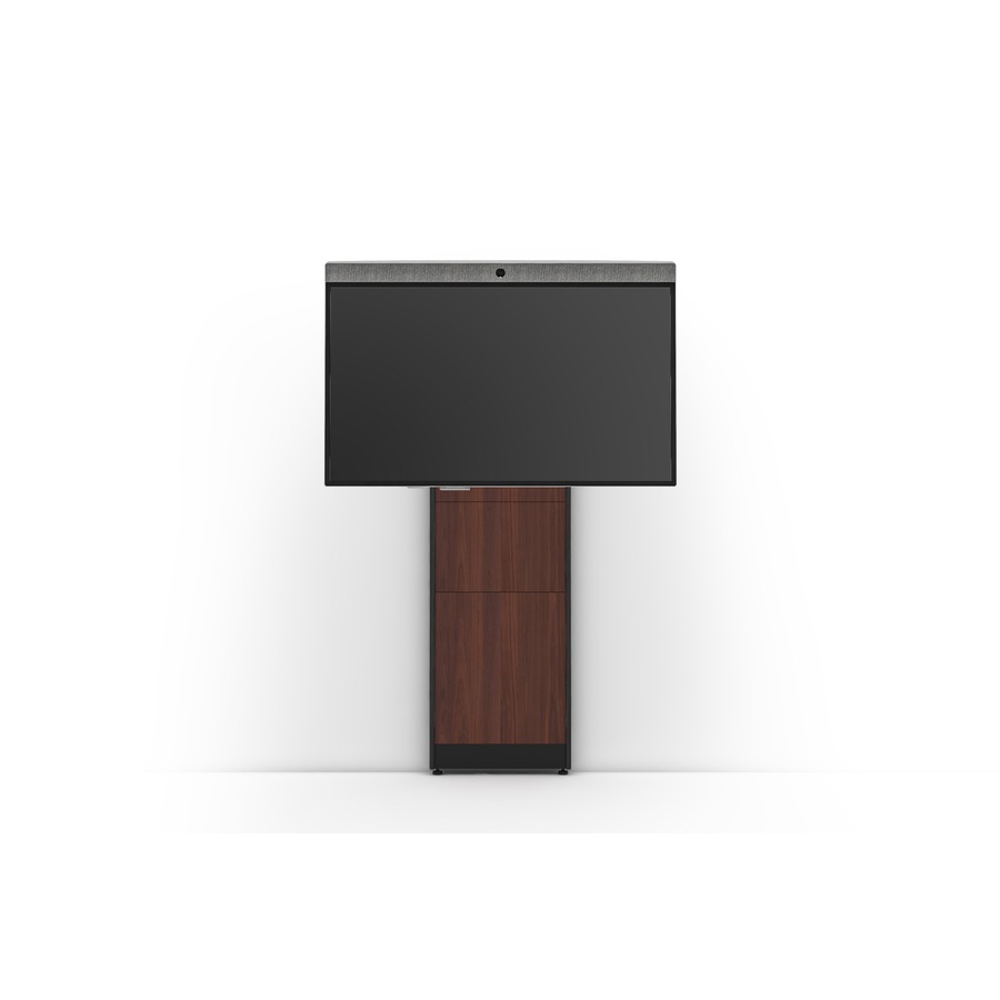 Salamander Designs Wall Mount for Electronic Equipment, Computer, Cable, Display, Camera, Speaker, Video Conference Equipment, Peripheral Device - Medium Walnut, Black