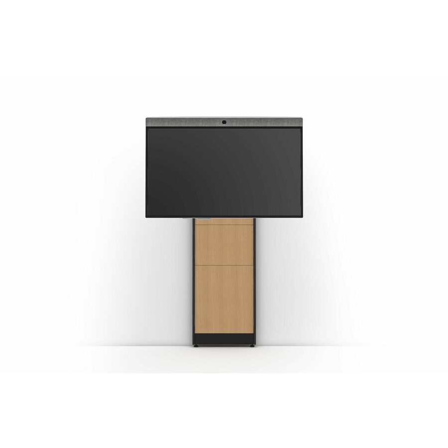 Salamander Designs STRUT 170 Wall Mount for Electronic Equipment, Computer, Cable, Display, Camera, Speaker, Video Conference Equipment, Peripheral Device - Natural Oak, Black - Landscape/Portrait