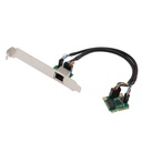 SYBA Single Port Gigabit Mini PCI-e Network Card 1-port RJ-45 1000Mbps 1000BASE-T