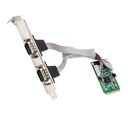 IO Crest 2 Port Serial Mini PCI-e Controller Card (RS-232, DB9, RS-422, RS-485)
