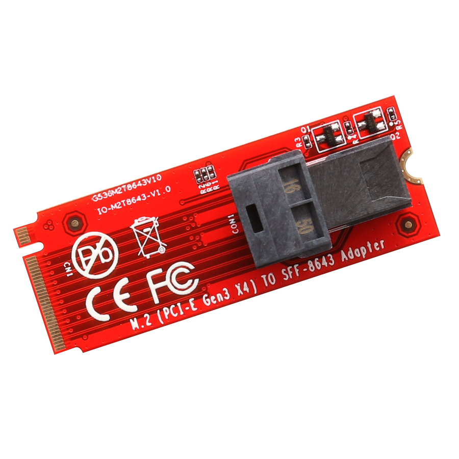 IO Crest U.2 (SFF-8639) to M.2 M-Key NVMe Adapter