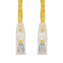 AddOn 1ft Yellow CAT 6A PVC Ethernet Cable Snagless Easy Clear Boot TAA RJ-45 M/M