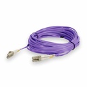 AddOn 1.5m LC to LC Purple OM4 Duplex OFNR (Riser-Rated) Fiber Patch Cable
