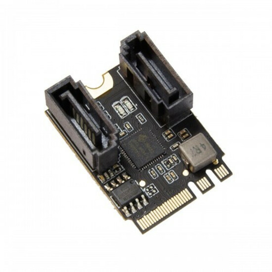 IO Crest 2 Ports NON-RAID SATA III 6gb/s to M.2 A+E Key 22x30 mm - SI-MPE40160