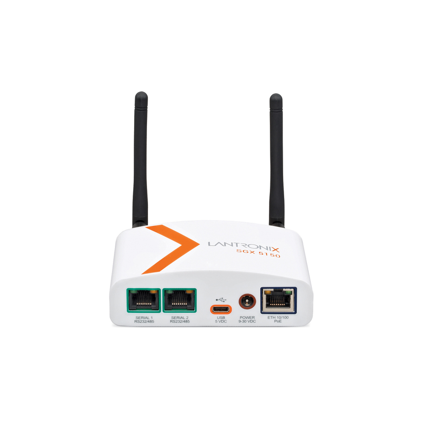 Lantronix SGX 5150 Wireless IoT Gateway, 802.11a/b/g/n/ac, 2xRS485 (RJ45), USB, 10/100 Ethernet, PoE, US Model
