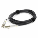 AddOn 10m LC to LC Gray OM4 Duplex OFNR (Riser-Rated) Fiber Patch Cable