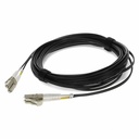 AddOn 10m LC to LC Black OM4 Duplex OFNR (Riser-Rated) Fiber Patch Cable