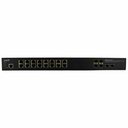 Lantronix Managed Hardened Gigabit Ethernet PoE+ Rack Mountable Switch