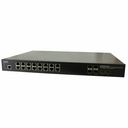 Managed Hardened Gigabit Ethernet PoE+ Rack Mountable Switch 16 10/100/1000Base-T PoE+ Ports + 4 100/1000Base-X SFP Slots + 2 1G/10GBase-X SFP+ Slots