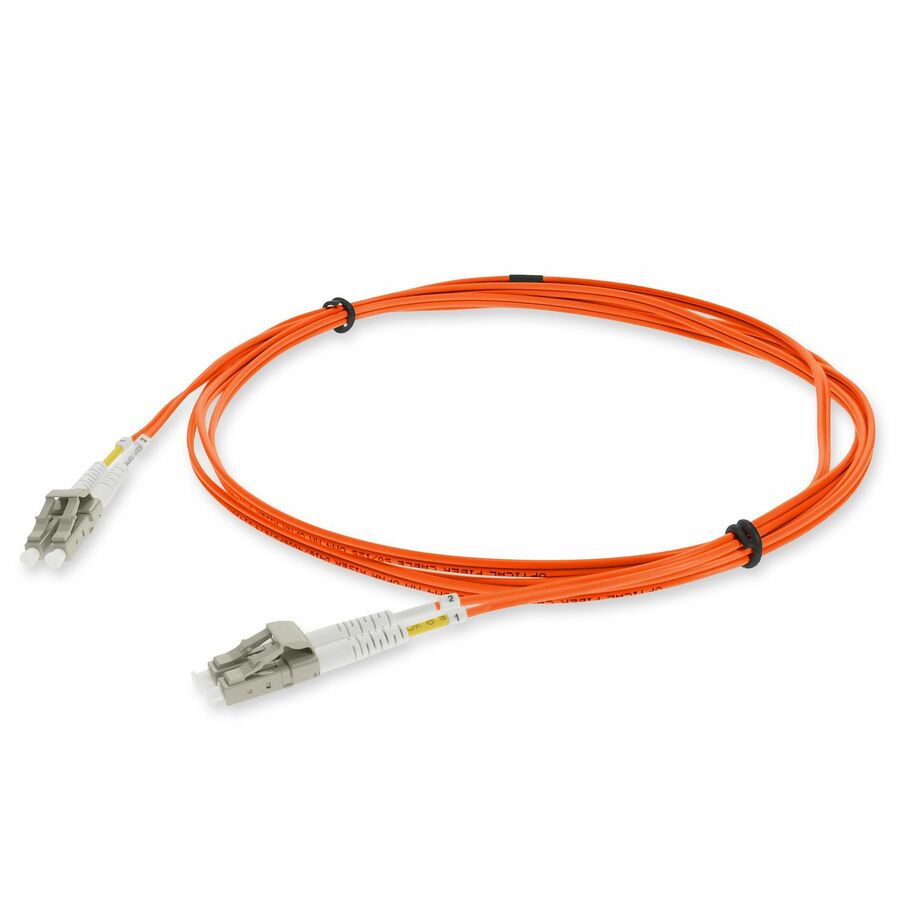 AddOn 10m LC to LC Orange OM4 Duplex OFNR (Riser-Rated) TAA Fiber Patch Cable