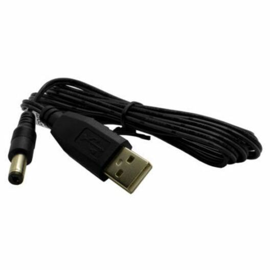 Lantronix USB 2.0 Cable Male to Barrel Connector Power Plug