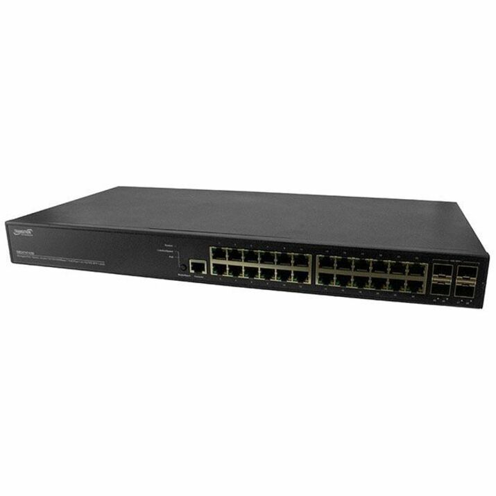 Managed Gigabit Ethernet PoE+ Switch 24 10/100/1000Base-T Ports + 4 1G/10GBase-X SFP+ Ports