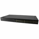 Managed Gigabit Ethernet PoE+ Switch 24 10/100/1000Base-T Ports + 4 1G/10GBase-X SFP+ Ports
