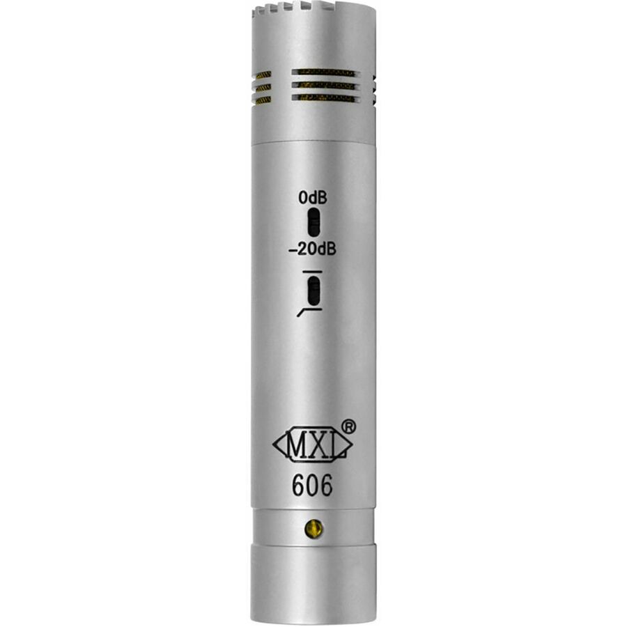 MXL Microphones 606 Condenser Microphone for Recording, Drum, Guitar, Piano, Percussion, String Instrument, Studio - Silver