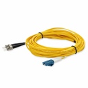 AddOn 9m ST to LC Yellow OS2 Duplex OFNR (Riser-Rated) TAA SMF Fiber Patch Cable
