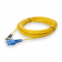 AddOn 12m ST to SC Yellow OS2 Duplex OFNR (Riser-Rated) TAA SMF Fiber Patch Cable