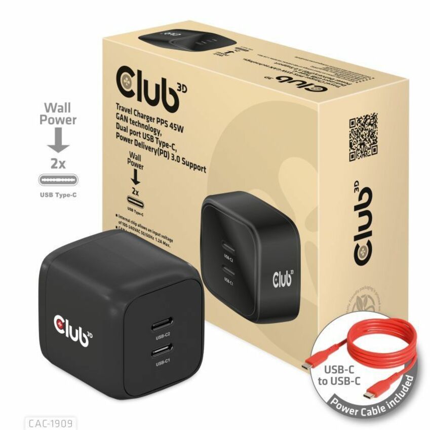 Club 3D CAC-1909 45W AC Adapter
