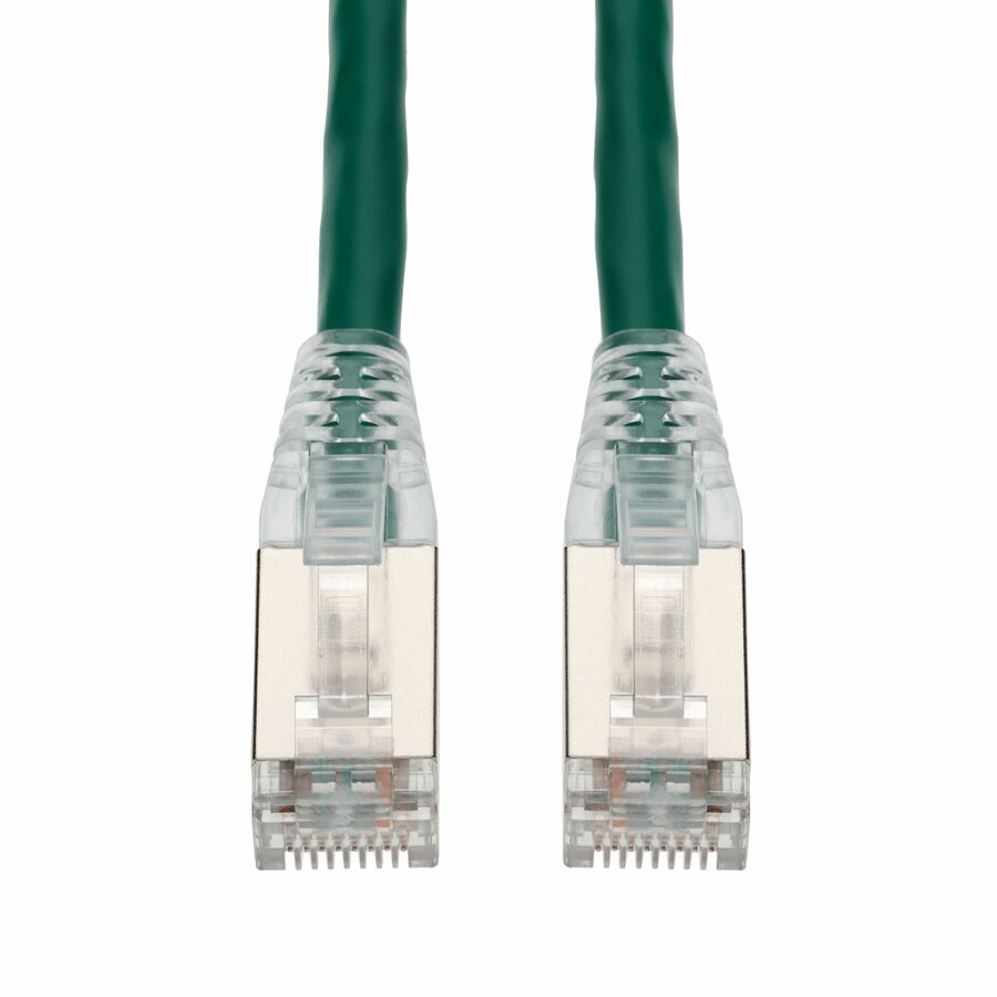 AddOn 65ft Green CAT 6 Shielded PVC Ethernet Cable Snagless Easy Clear Boot RJ-45 M/M