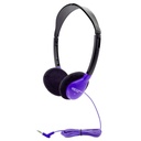 Hamilton Buhl HamiltonBuhl Personal On-Ear Stereo Headphone, PURPLE - 200 Pack