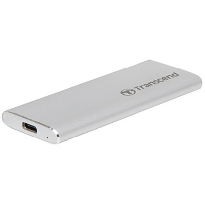 Transcend ESD260C 250 GB Portable Solid State Drive - External - Silver