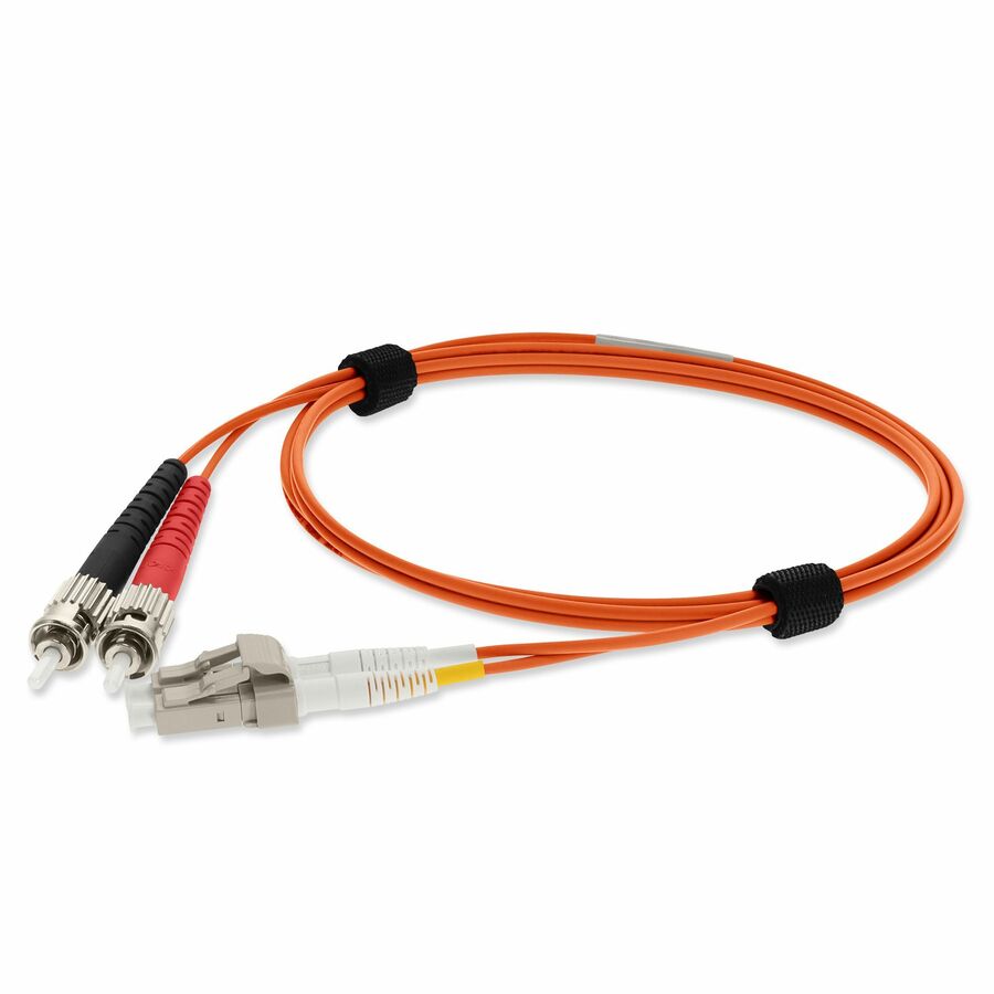 AddOn 3m ST to LC Orange OM1 Duplex OFNP (Plenum-Rated) MMF Fiber Patch Cable