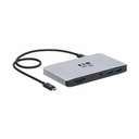 Eaton Tripp Lite Series Thunderbolt 3 Dock with USB-C Compatibility, Dual Display - 8K DisplayPort, USB 3.2 Gen 2 10G, USB-A/USB-C Hub, GbE, International Plug Adapters